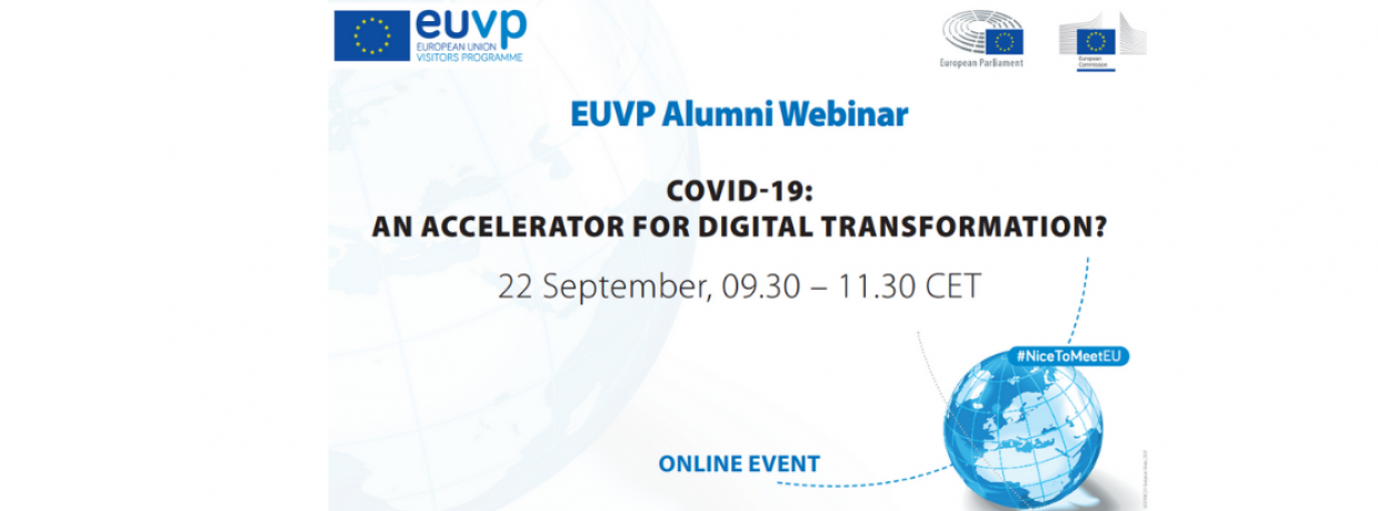 EUVP Alumni Webinar Covid-19 banner