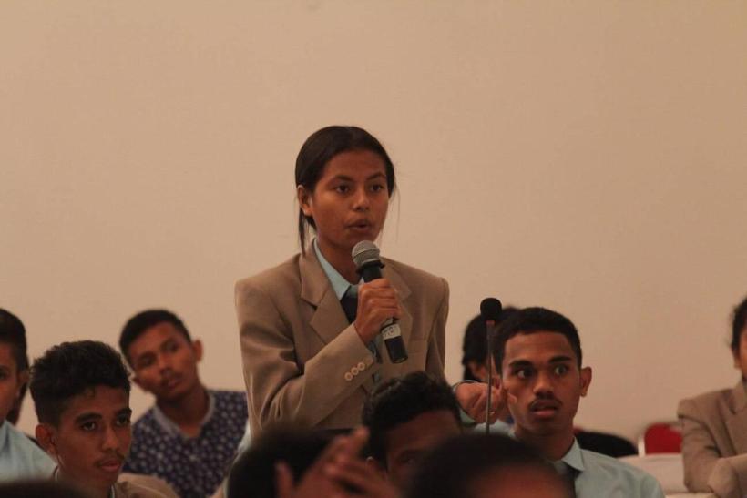 During the plenary debate of the Timor-Leste Youth Parliament, I voiced my opinion on children's and youth issues and called for collective action